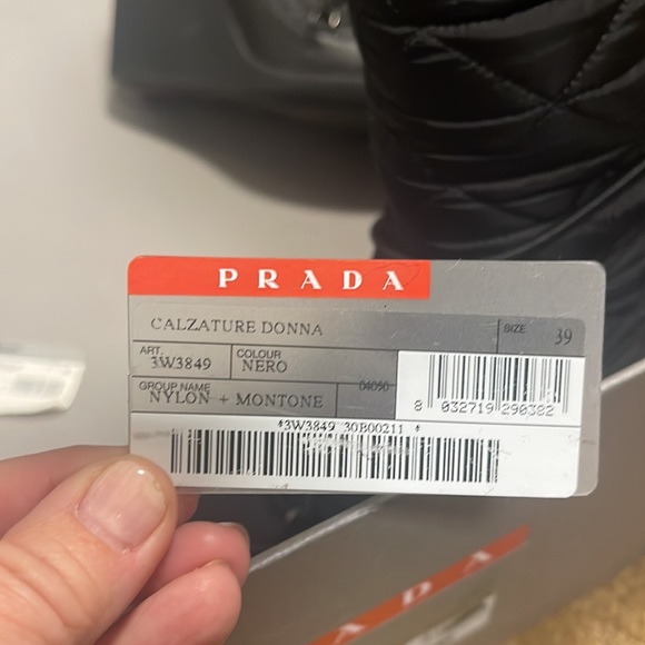 Prada nylon and fur lace up winter boots size 8 - Picture 15 of 16